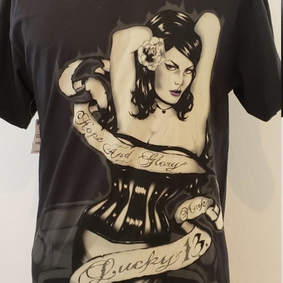 NWT Hope & Glory Lucky 13 T-Shirt Mens L - Picture 2 of 7